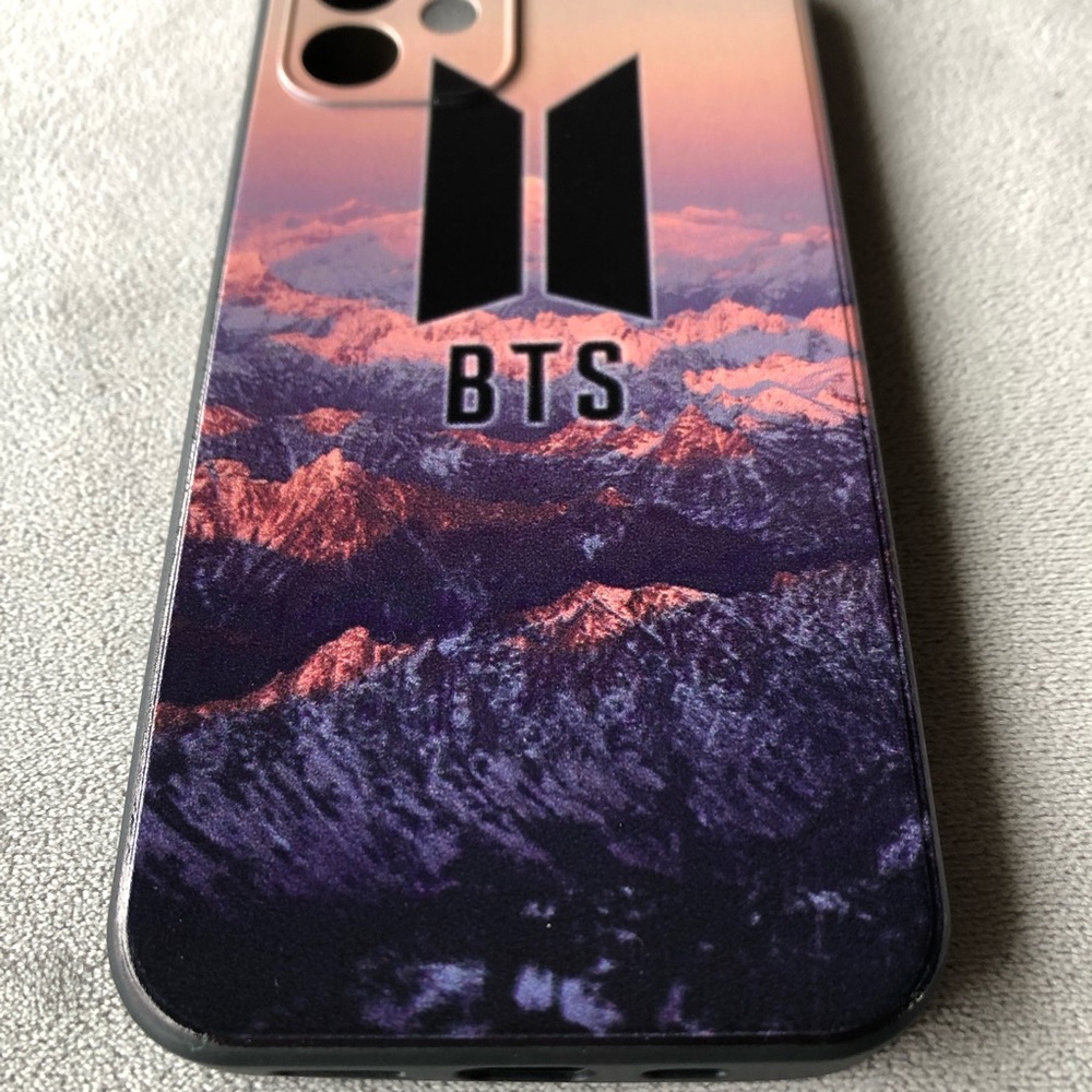 BTS iPhone 12 ~ Silicone Phone Case ~ Sunset Mountains ~ Brand New!